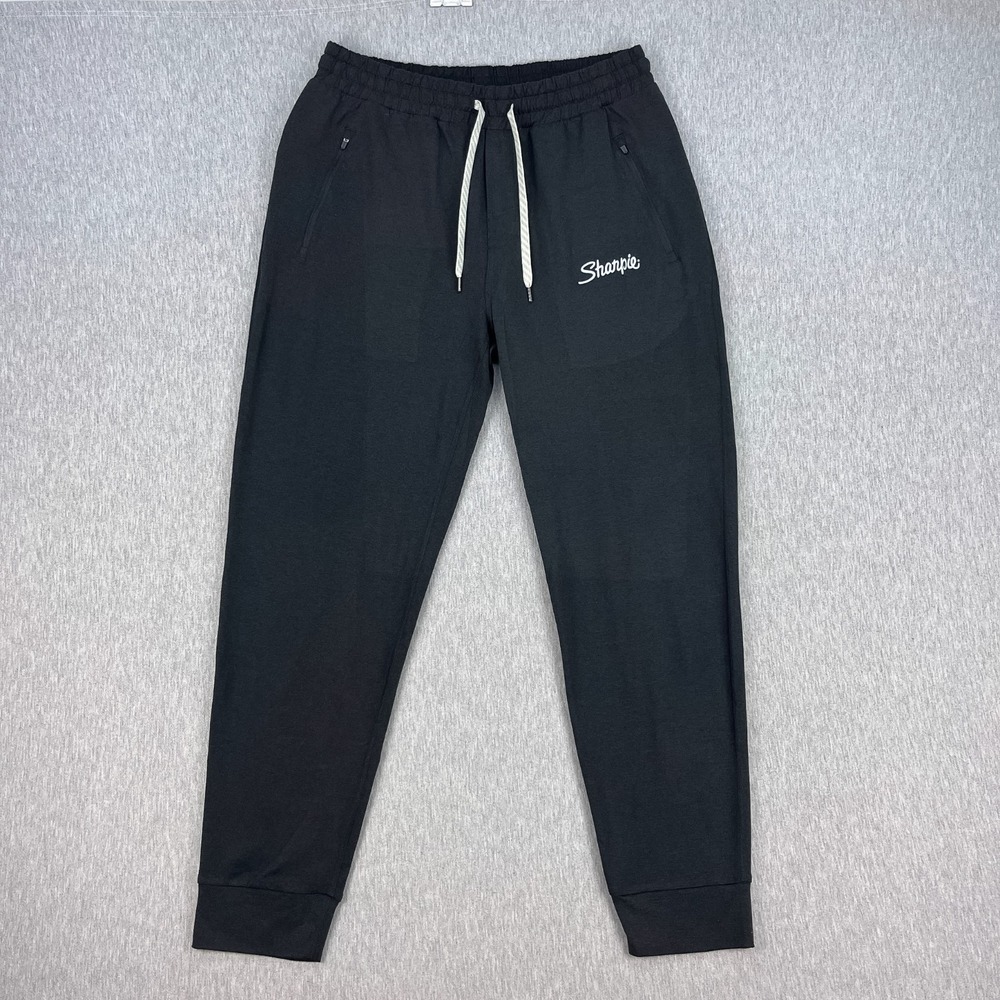 Vuori Ponto Performance Jogger Mens XL Charcoal Dark Gray Sharpie Branded READ